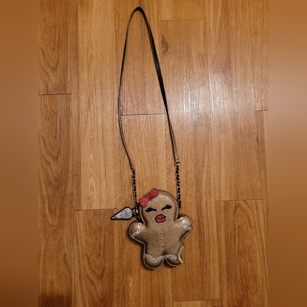 Betsey  johnson gingerbread man cross body bag
